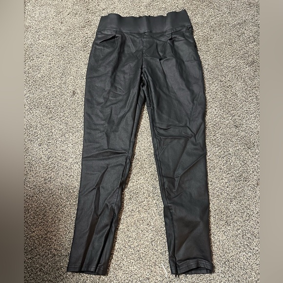 SOLD Sz 10 pleather lined high rise pants - Picture 1 of 9